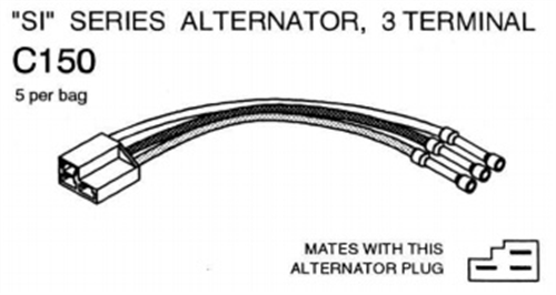 C150_AFTERMARKET BRAND Alternator Repair Lead Connector